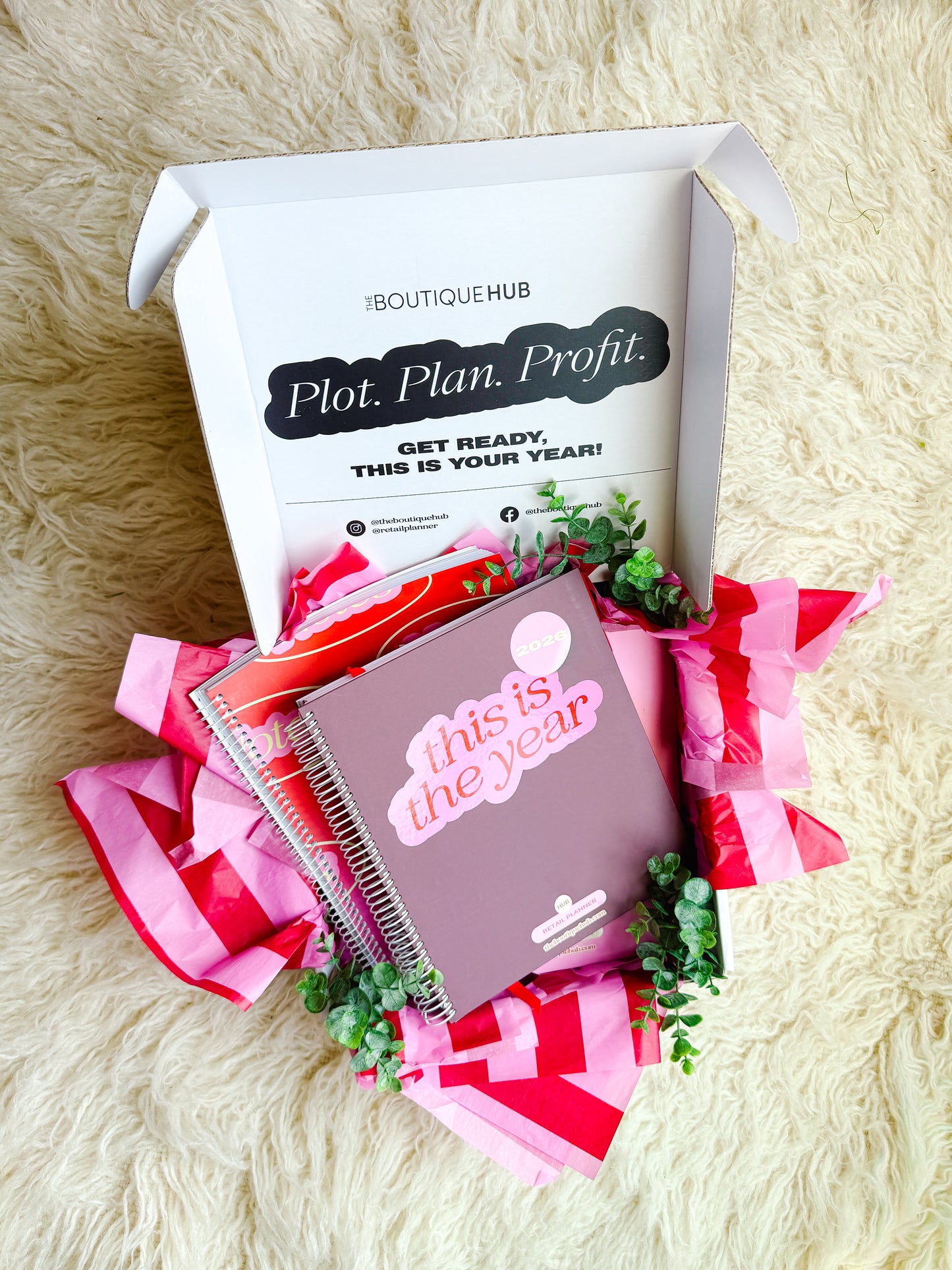 Unboxing experience Retail Planner "this is the year" Plot, Plan. Profit