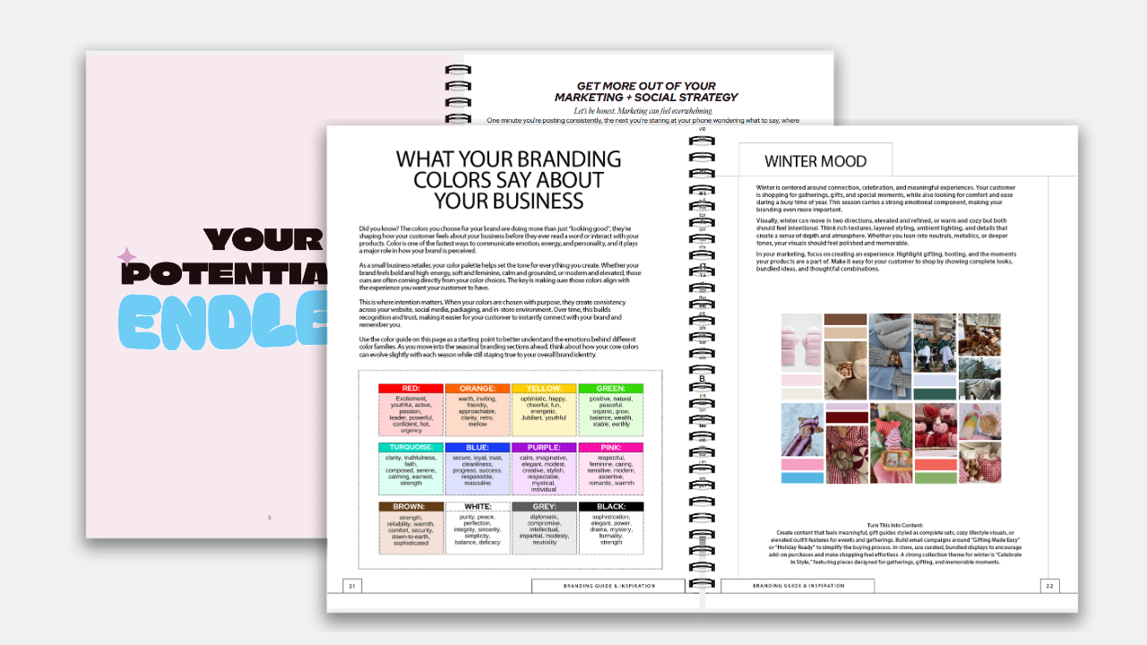 Small Business Marketing Handbook + Content Planner Bundle - The Boutique Hub