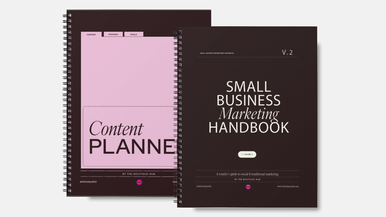 Small Business Marketing Handbook + Content Planner Bundle - The Boutique Hub