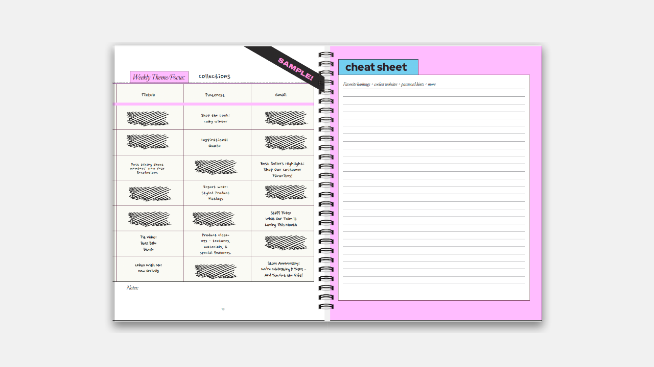 Content Planner - The Boutique Hub