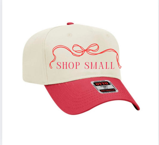 Canvas Hat- Red Bill - The Boutique Hub